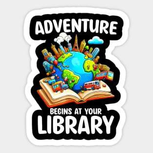 Summer Reading Program 2024 Adventure Begins At Your Library Sticker